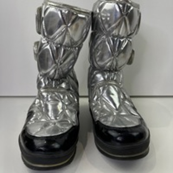 Jog Dog Silver puffy winter boots  - made in Italy size 39 - Picture 2 of 11